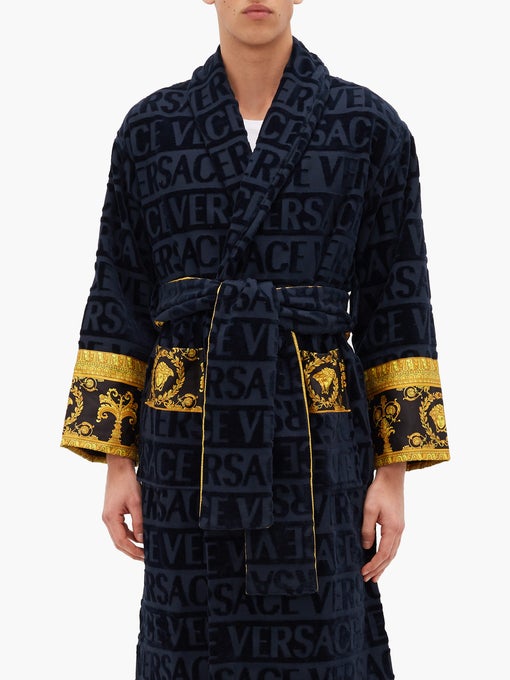Versace Home Luxury Bathrobes "Black" - ROOYAS