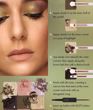 Huda Beauty Haze Khaki Eye Shadow