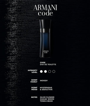Giorgio Armani Code For Men Eau De Toilette 125ML