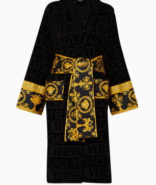 Versace Home Luxury Bathrobes "Black" - ROOYAS