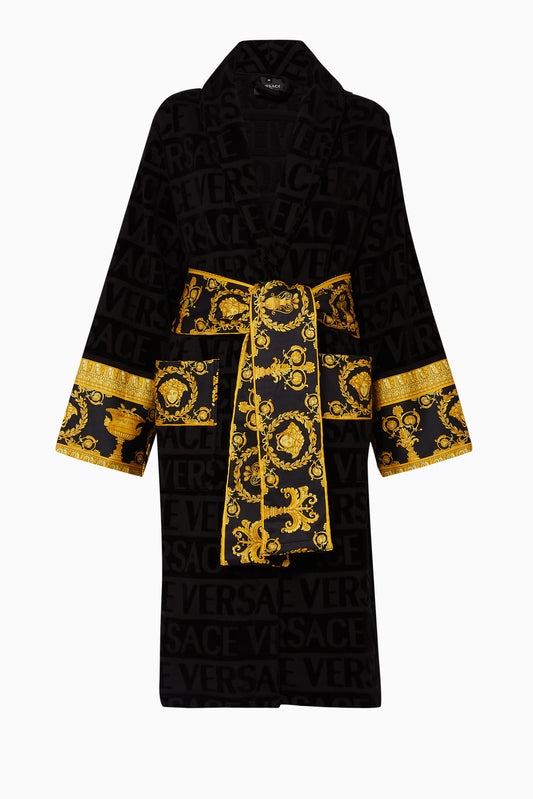Versace Home Luxury Bathrobes "Black" - ROOYAS