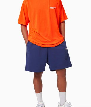 Balenciaga Political Campaign Large Fit T-Shirt in Vintage Jersey in Orange