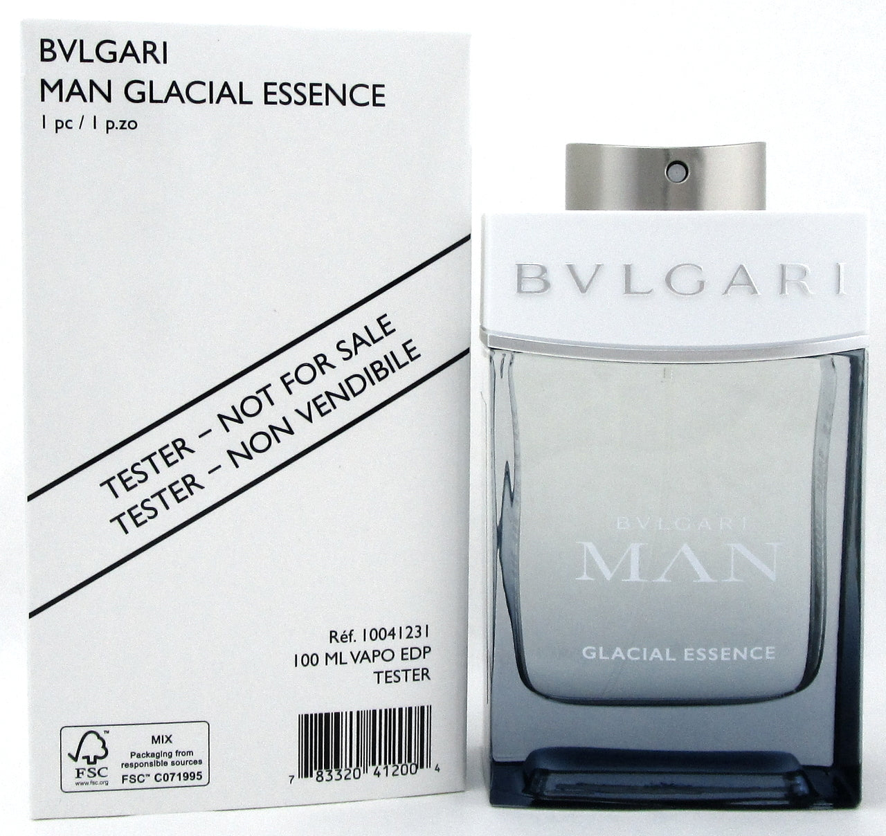 BVLGARI Man Glacial Essence Eau De Parfum Tester 100ML