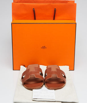 Hermes Oran Sandal Tan - ROOYAS