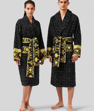 Versace Home Luxury Bathrobes "Black" - ROOYAS