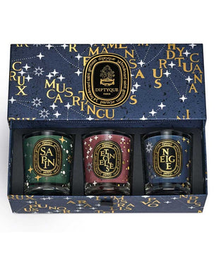 Diptyque Set of 3 Holiday Scented Candles 70G - Limited Edition