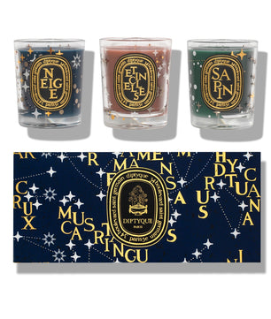 Diptyque Set of 3 Holiday Scented Candles 70G - Limited Edition