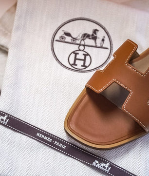 Hermes Oran Sandal Tan - ROOYAS