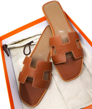 Hermes Oran Sandal Tan - ROOYAS