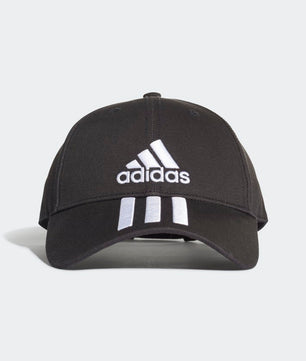 Six-Panel Classic 3-Stripes Cap in Black - ROOYAS