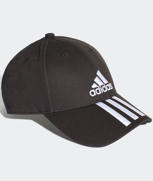 Six-Panel Classic 3-Stripes Cap in Black - ROOYAS