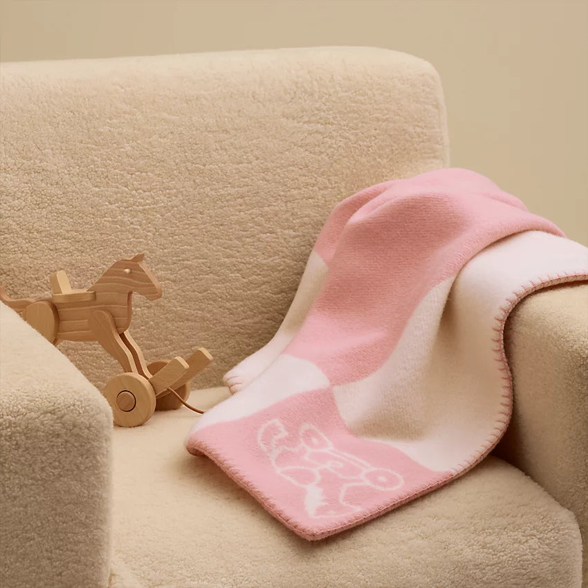 بطانية هيرمس صوف كشمير Adada Avalon Rose Lilas