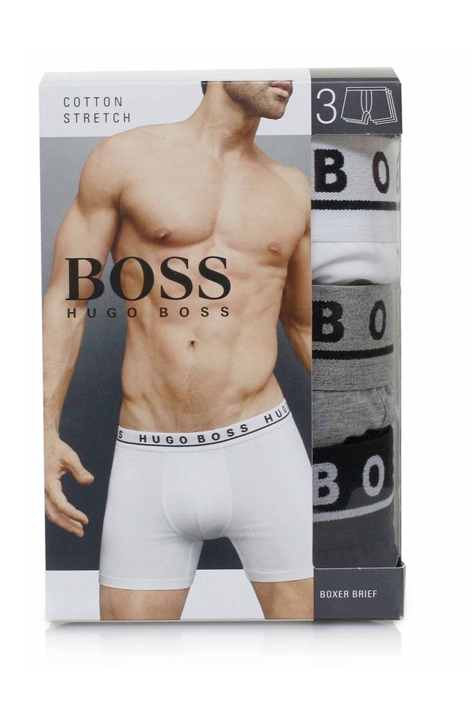 Hugo Boss 3 Pack Boxer Brief Shorts for men - ROOYAS