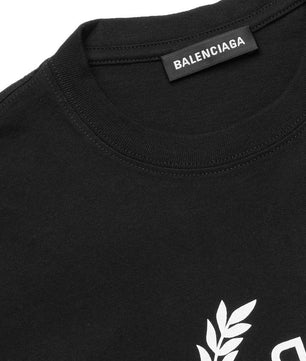 Balenciaga Oversized Logo T-shirt in Black