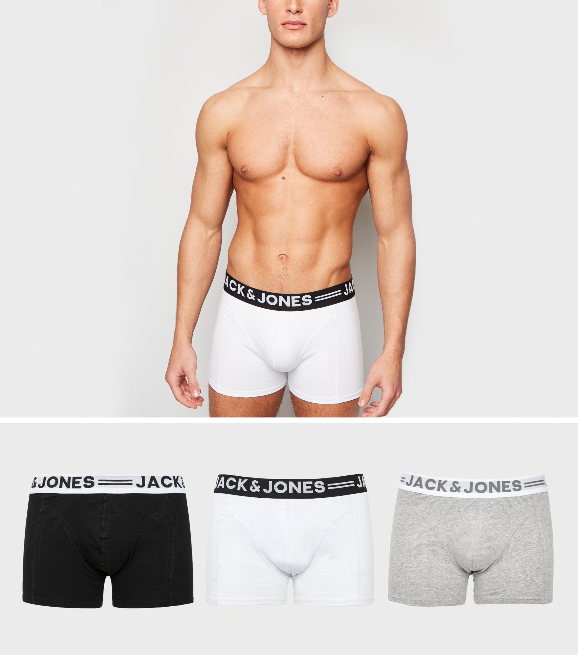 Jack & Jones Men's Trunks "Pack of 3" Briefs, Shorts, Boxers