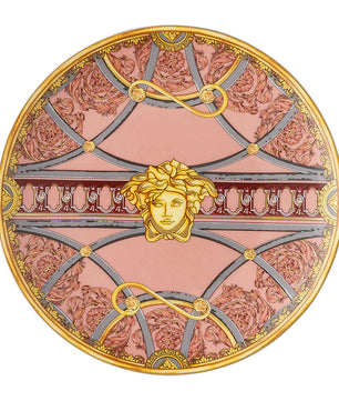Versace Home La Scala Del Palazzo Plate in Pink - 17cm