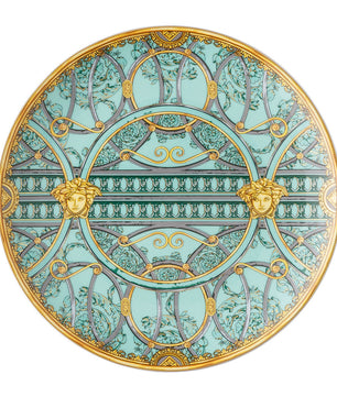 Versace Home La Scala Del Palazzo Plate in Green - 21cm