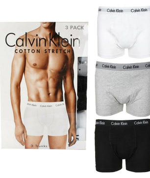 Calvin Klein Men's Low Rise Trunks (Pack of 3) Briefs, Boxers, Shorts - ROOYAS