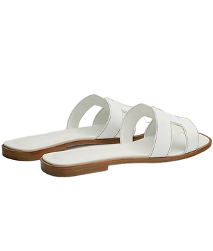 Hermes Oran Sandal Blanc