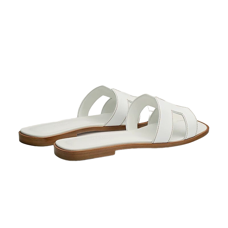 Hermes Oran Sandal Blanc