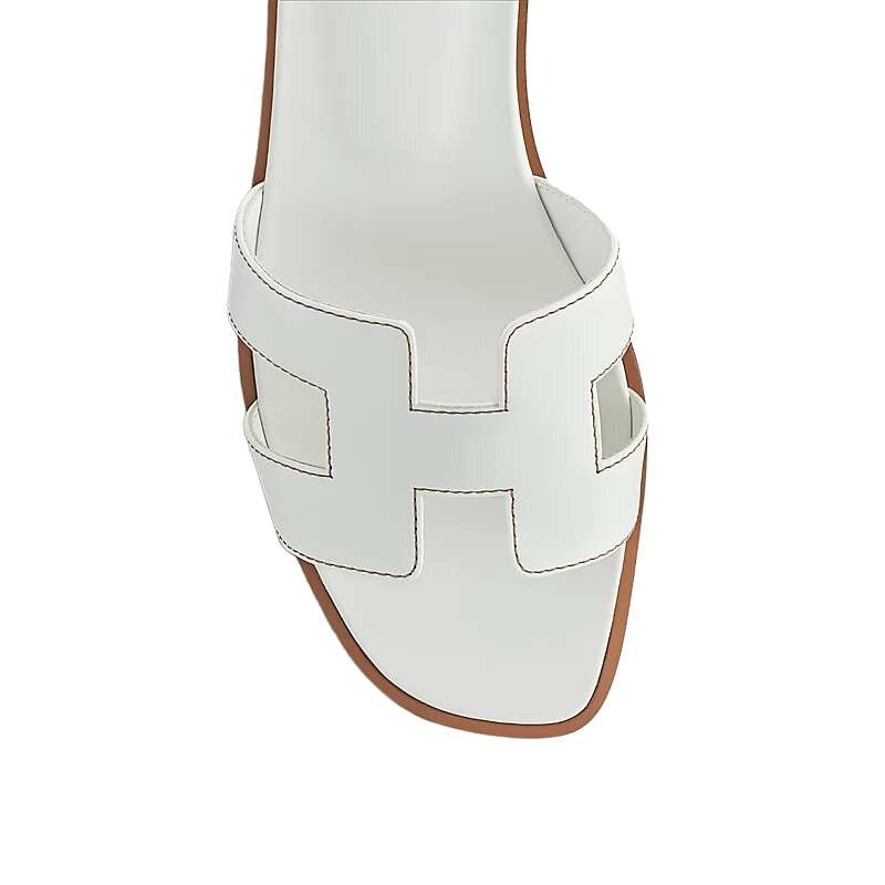 Hermes Oran Sandal Blanc