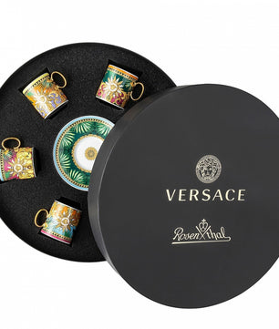VERSACE HOME Jungle Animal Espresso Cup & Saucer - Set of 6